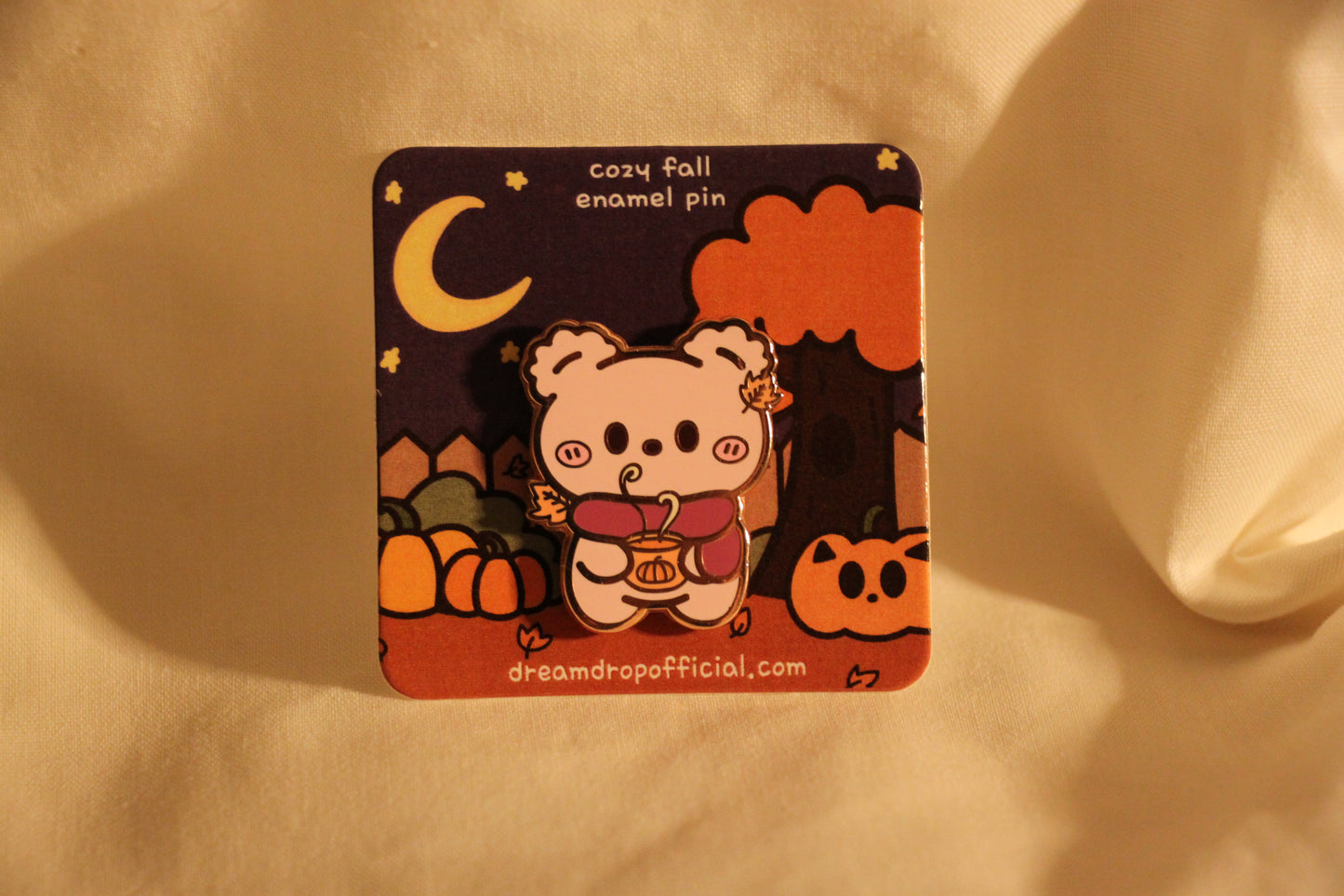 Cherri Cozy Fall Enamel Pin