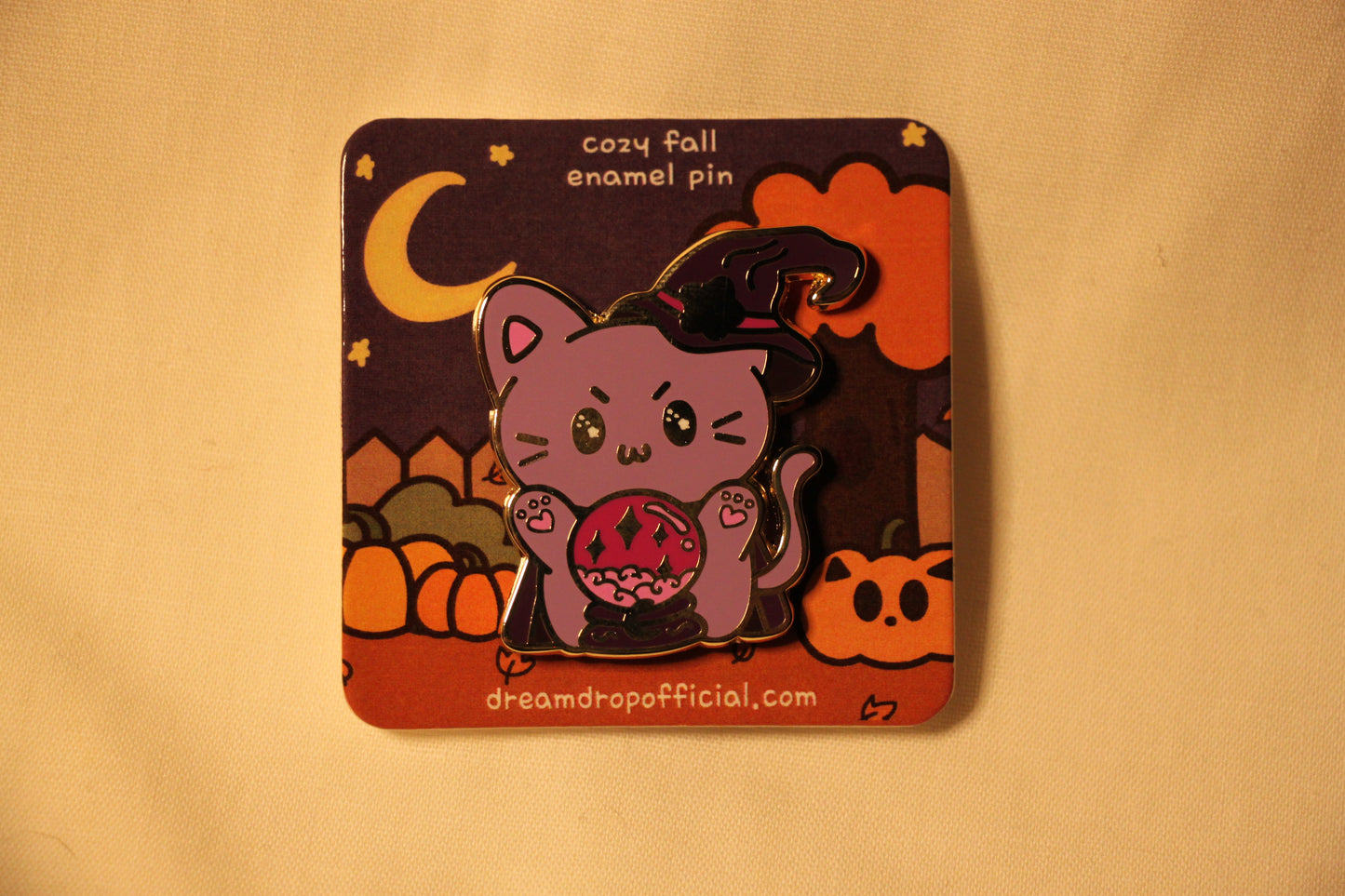 Witchy Kitty Fall Enamel Pin