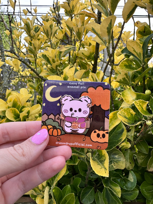 Cherri Cozy Fall Enamel Pin